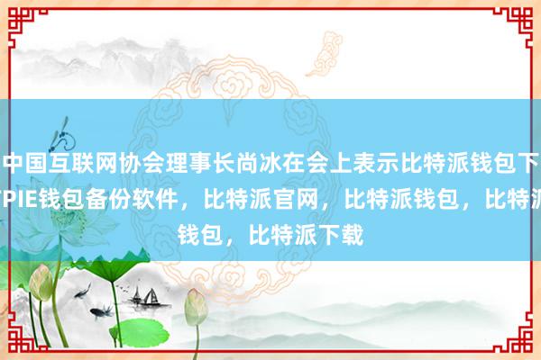 中国互联网协会理事长尚冰在会上表示比特派钱包下载BITPIE钱包备份软件，比特派官网，比特派钱包，比特派下载