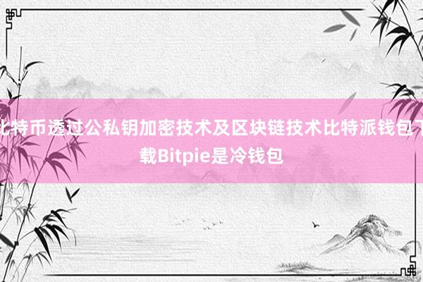 比特币透过公私钥加密技术及区块链技术比特派钱包下载Bitpie是冷钱包