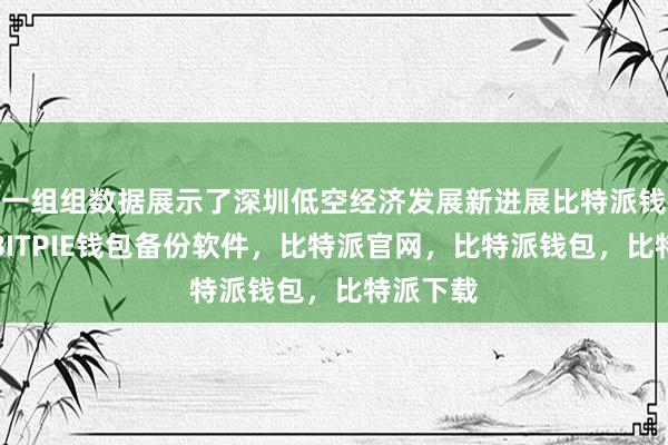 一组组数据展示了深圳低空经济发展新进展比特派钱包下载BITPIE钱包备份软件，比特派官网，比特派钱包，比特派下载