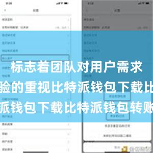 标志着团队对用户需求和使用体验的重视比特派钱包下载比特派钱包转账