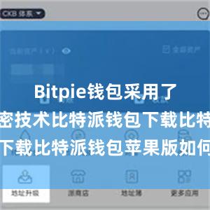 Bitpie钱包采用了多层次的加密技术比特派钱包下载比特派钱包苹果版如何下载