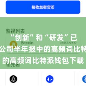 “创新”和“研发”已成为上市公司半年报中的高频词比特派钱包下载