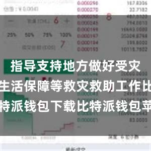 指导支持地方做好受灾群众基本生活保障等救灾救助工作比特派钱包下载比特派钱包苹果版如何下载