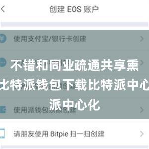 不错和同业疏通共享熏陶比特派钱包下载比特派中心化