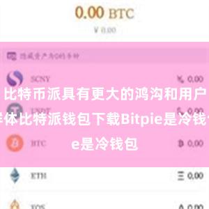 比特币派具有更大的鸿沟和用户群体比特派钱包下载Bitpie是冷钱包